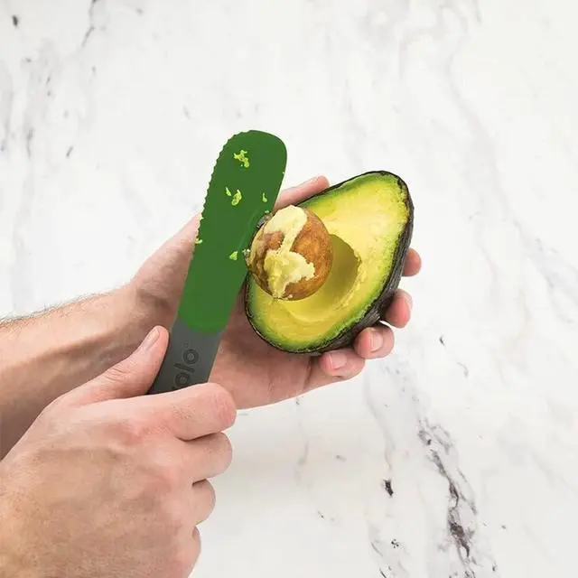 Alt view image 3 of 5 - Avocado Slicer Scooper Pitting Tool Helps Easy Skin Peeler Pit Remover & Scooping Gadget, Dishwasher Safe BPA Kitchen Avocado Tool Can Slice and Mash Avocado for Quicker Safer Meal Prep