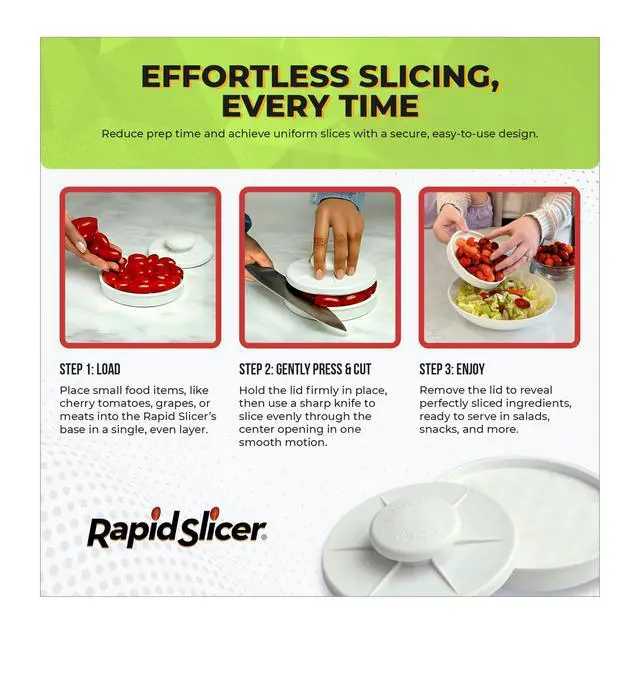 Alt view image 5 of 7 - Food Cutter for Tomatoes, Grapes, Strawberries & Bagel Slicer