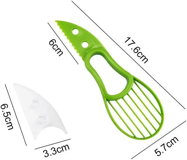 Alt view image 5 of 7 - Lightweight Avocado Slicer ToolAvocado Cutter Tool 3-in-12 Pack (Orange + Green)