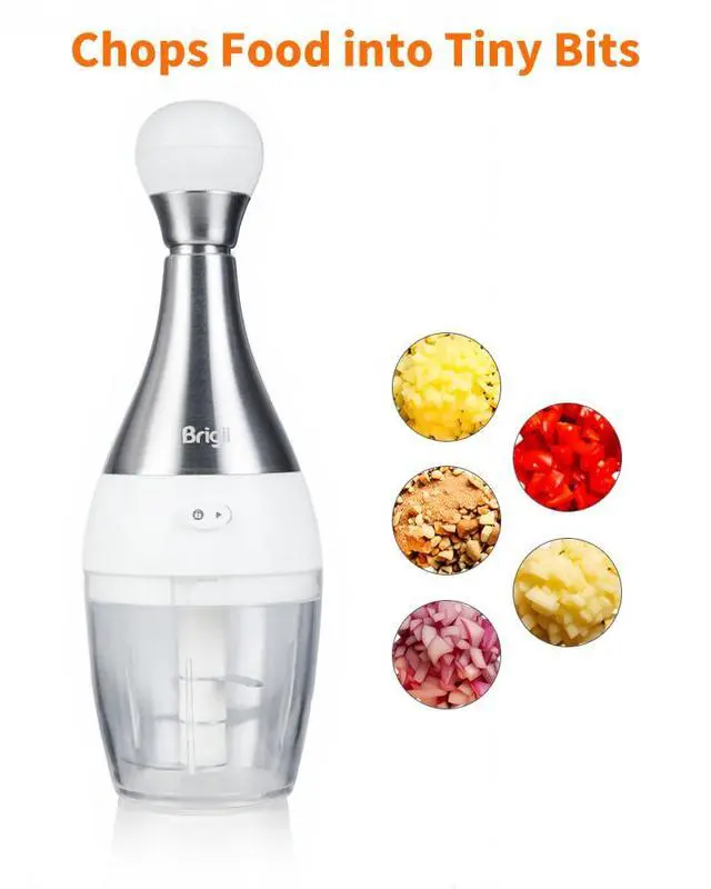 Alt view image 2 of 6 - Garlic Press,Onion vegetable chopper,Food Chopper,Garlic Mincer, for Ginger, Chili, Nuts - Chop into Minced, Dishwasher Safe