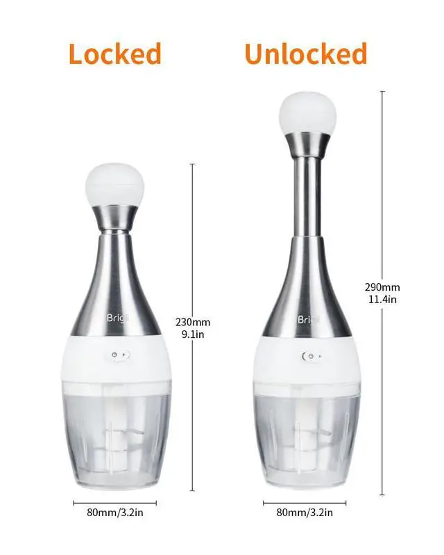 Alt view image 6 of 6 - Garlic Press,Onion vegetable chopper,Food Chopper,Garlic Mincer, for Ginger, Chili, Nuts - Chop into Minced, Dishwasher Safe