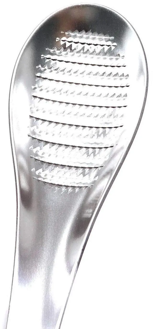 Alt view image 3 of 6 - Stainless Steel Garlic Ginger Fruits Root Vegetable Grater Grinder Spoon for Kitchen