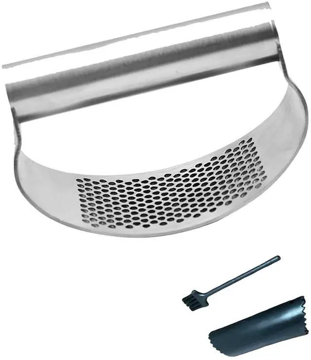 Main image of Garlic Press Rocker Stainless Steel, Kitchen Mincer Tool
