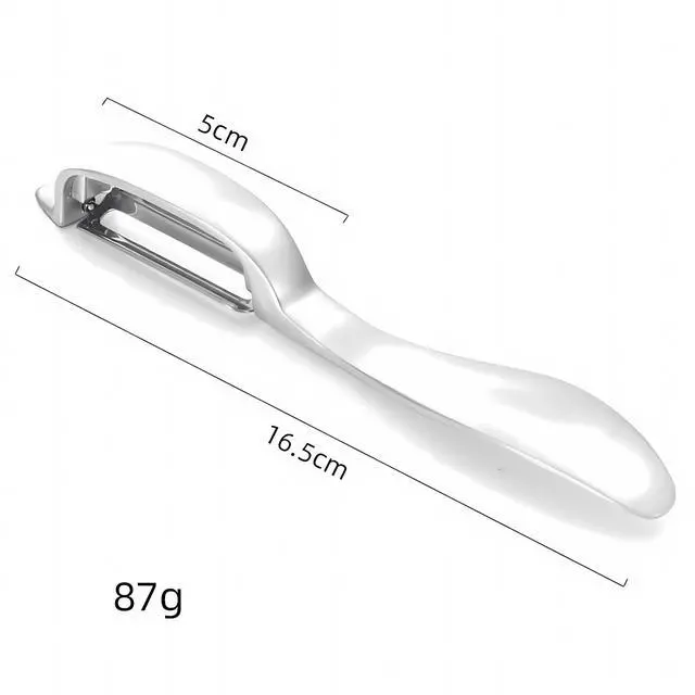 Alt view image 3 of 7 - 3-in-1 Garlic Press, Lemon Slicer & Peeler Set - Rustproof Stainless Steel, Easy-Clean with Soft, Ergonomic Handle