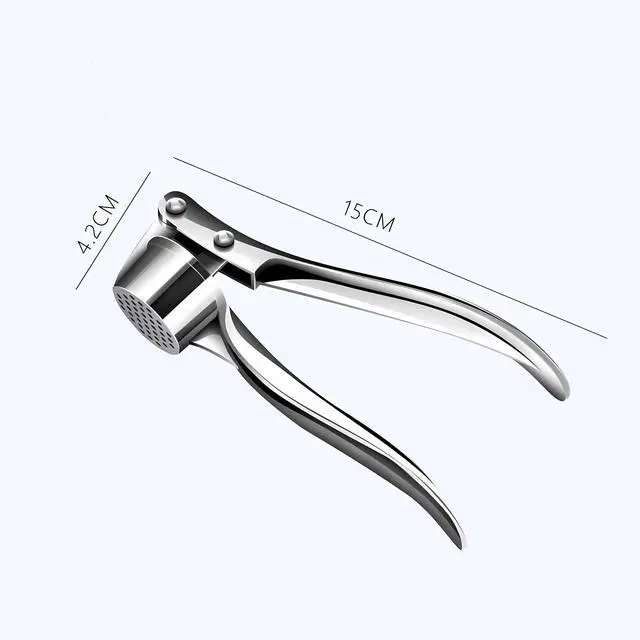 Alt view image 6 of 7 - 3-in-1 Garlic Press, Lemon Slicer & Peeler Set - Rustproof Stainless Steel, Easy-Clean with Soft, Ergonomic Handle