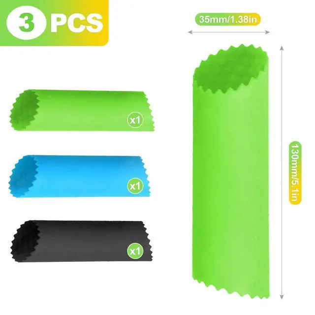 Alt view image 2 of 6 - Silicone Garlic Peeler Tube Roller Set Odor Resistant Garlic Roller for Quick Clove Skin Removal Easy to Clean Kitchen Tool with Multicolor