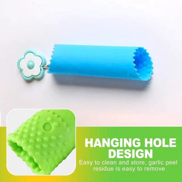 Alt view image 5 of 6 - Silicone Garlic Peeler Tube Roller Set Odor Resistant Garlic Roller for Quick Clove Skin Removal Easy to Clean Kitchen Tool with Multicolor