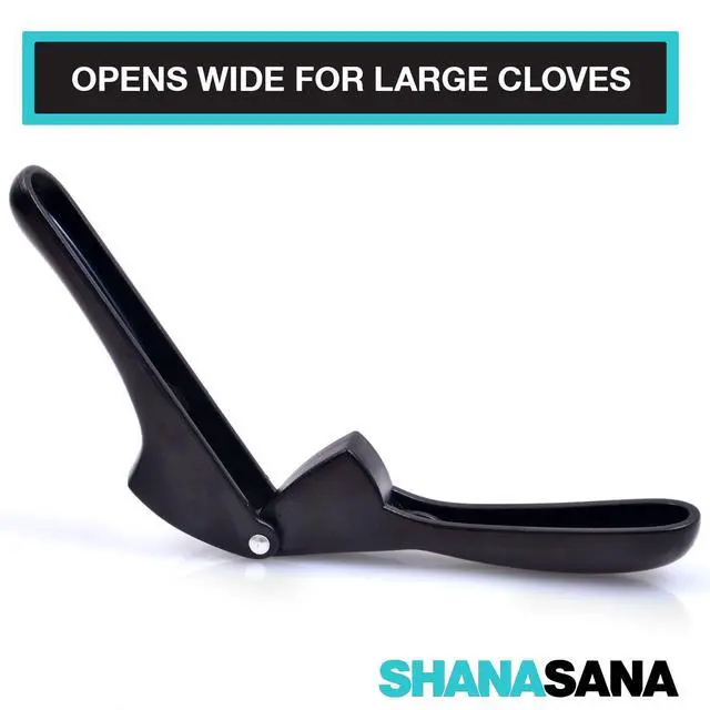 Alt view image 3 of 5 - Soft Handled Garlic Press Also Called Garlic Crusher or Garlic Mincer - Incredible Tool for Any Kitchen - Dishwasher Safe