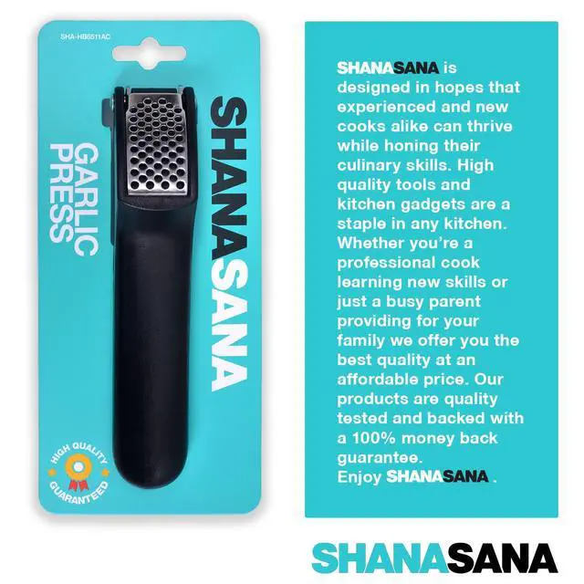 Alt view image 4 of 5 - Soft Handled Garlic Press Also Called Garlic Crusher or Garlic Mincer - Incredible Tool for Any Kitchen - Dishwasher Safe