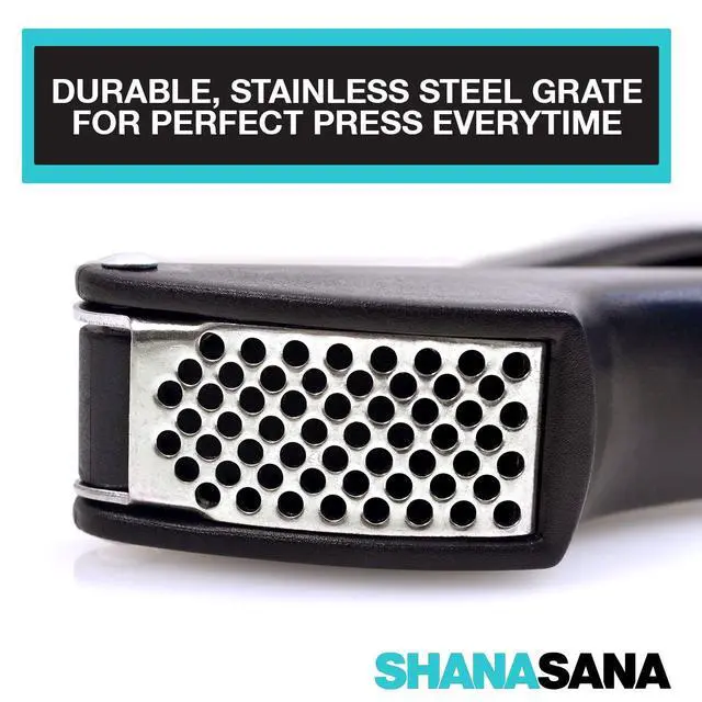 Alt view image 2 of 5 - Soft Handled Garlic Press Also Called Garlic Crusher or Garlic Mincer - Incredible Tool for Any Kitchen - Dishwasher Safe