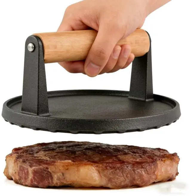 Main image of Barbecue Tools Burger Press 6.8"Round Heavy Duty Cast Iron Hamburger press Patty MakerGifts for Man And Dads Who Love Barbecue (6.8")