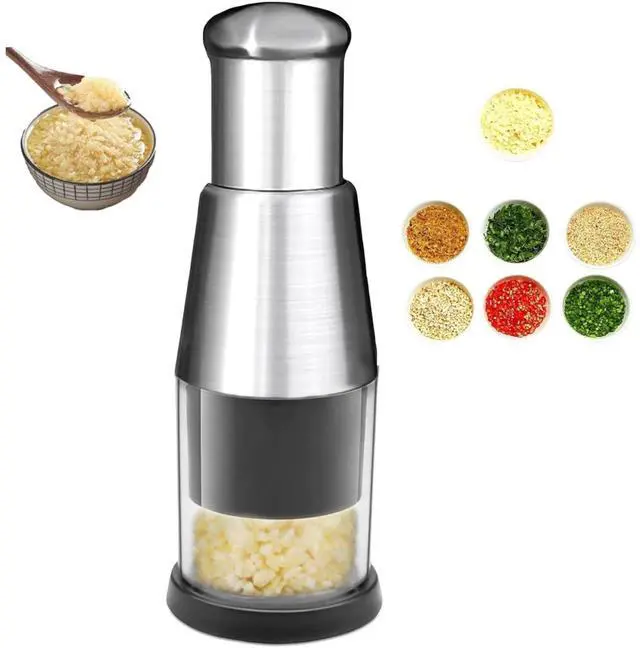 Main image of Manual Pressed Chopper, 1PCS,2025 Upgraded Compact Mini Dicer Food,Functional Manual, Stainless Steel Hand Food Chopper Garlic Press for Mincing Garlic Press Stainless Steel