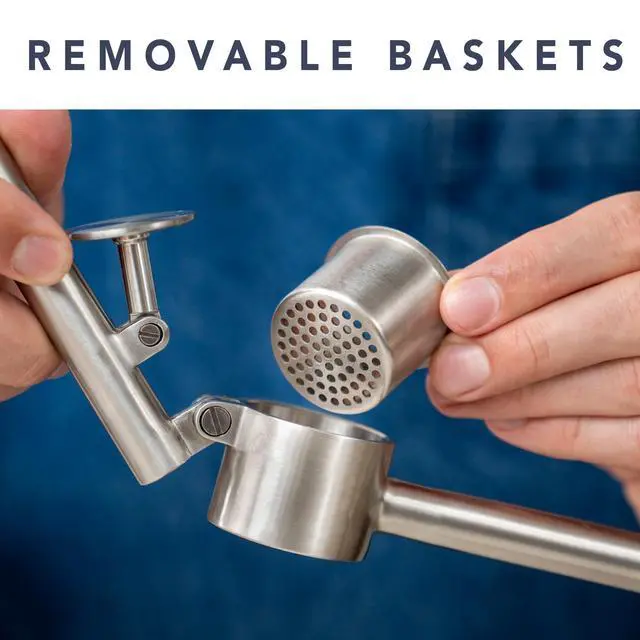 Alt view image 6 of 7 - Heavy Duty Garlic Press, 100% Stainless Steel