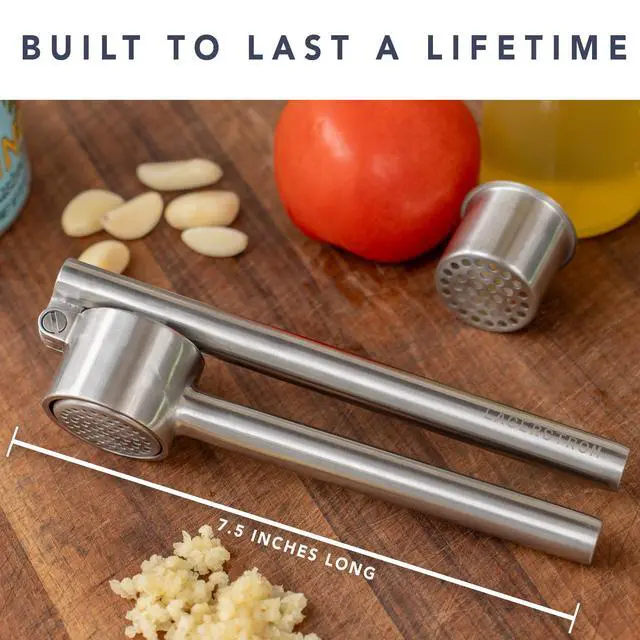 Alt view image 5 of 7 - Heavy Duty Garlic Press, 100% Stainless Steel