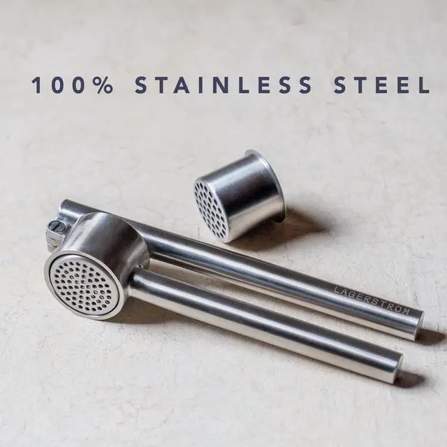 Alt view image 7 of 7 - Heavy Duty Garlic Press, 100% Stainless Steel