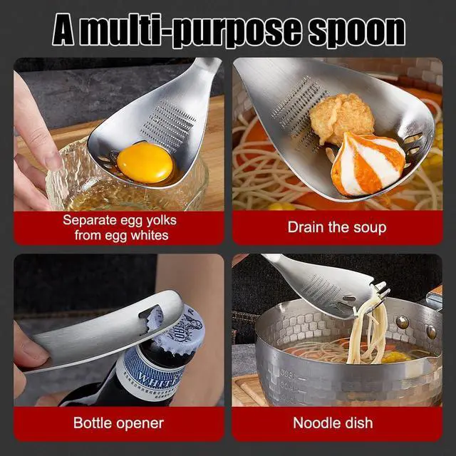 Alt view image 2 of 7 - Multipurpose Grinding Spoon,304 Stainless Steel Garlic Ginger Crusher Spoon Reverse Grinding Design for Home Kitchen Utensil