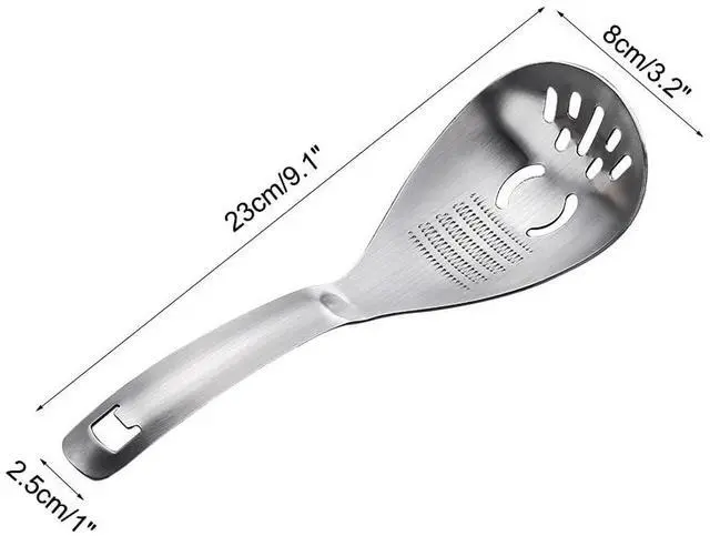 Alt view image 4 of 7 - Multipurpose Grinding Spoon,304 Stainless Steel Garlic Ginger Crusher Spoon Reverse Grinding Design for Home Kitchen Utensil