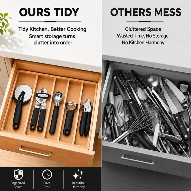 Alt view image 5 of 7 - Kitchen Tool Set, 5-Piece Kitchen Gadgets Set with Pizza Cutter, Can Opener, Garlic Press, Ice Cream Scoop & Vegetable Peeler, Premium Heavy Duty Stainless Steel Kitchen Essentials Gift Set