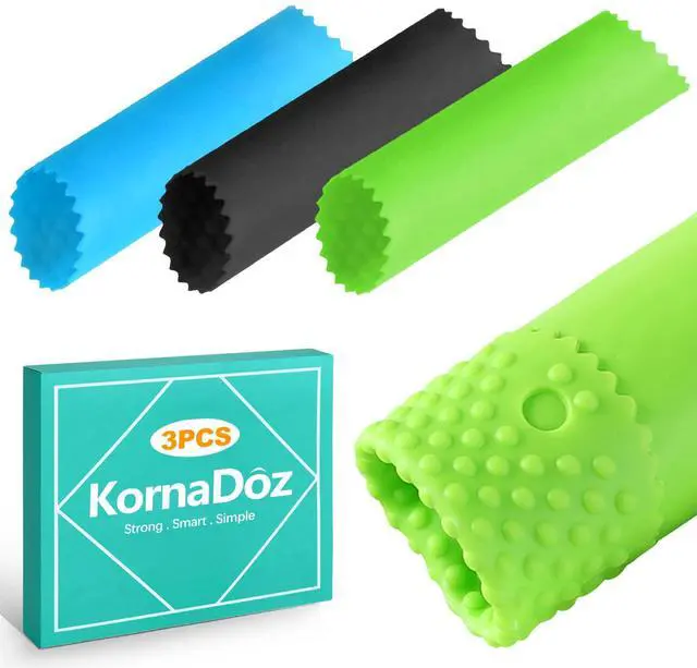 Main image of 3 Pcs Silicone Garlic Peeler Tube Roller, Food-Grade & Effortless Skin Remover, Quick Kitchen Gadget for Fresh Cloves, Keeps Hands Odor-Free, Easy to Clean - Assorted Colors