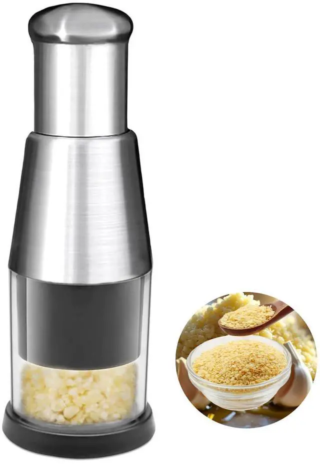 Main image of Manual Pressed Chopper,Compact Mini Dicer Food Chopper,Multifunctional Manual Garlic Press,Stainless Steel Hand Food Chopper for Mincing Garlic Press Stainless Steel(1 PCS)