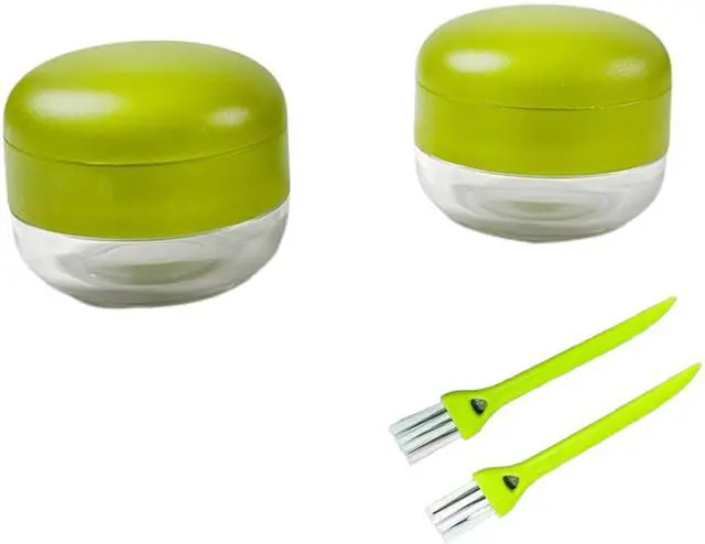 Main image of 2PCS Stainless Steel Garlic Press Chopper Mini Kitchen Crusher Tool for Home Camping Daily Cooking