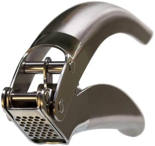 Main image of Stainless Steel Garlic Press, Heavy Duty Professional Grade Double Lever-Assisted Garlic Mincer with High Capacity Reservoir - Easy to Clean and Rust Free Garlic Crusher