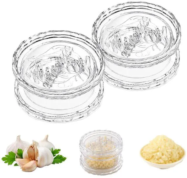 Main image of 2PCS Clear Manual Garlic Twister Mincer