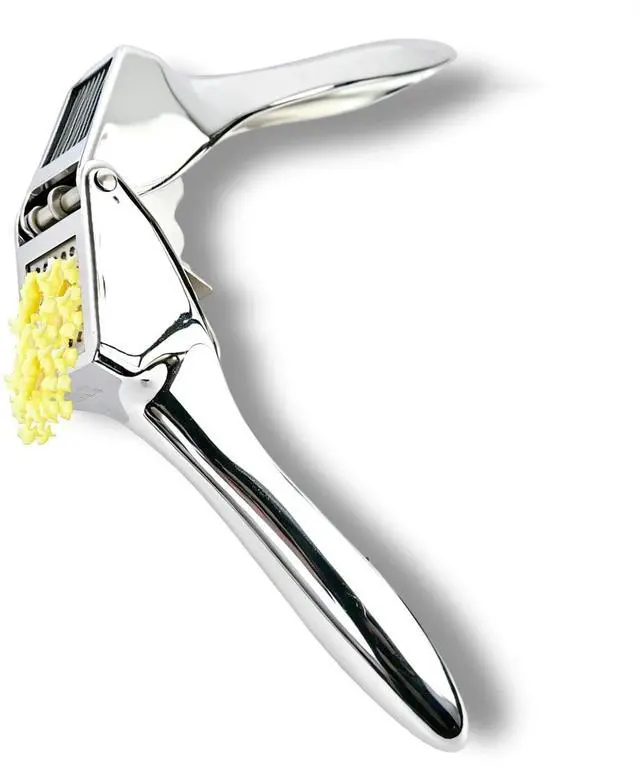 Main image of 2-in-1 Garlic Press and Slicer No Peel Garlic Mincer, Rust-Proof Garlic Crusher, Easy Clean Kitchen Gadget for Garlic, Ginger, Nuts