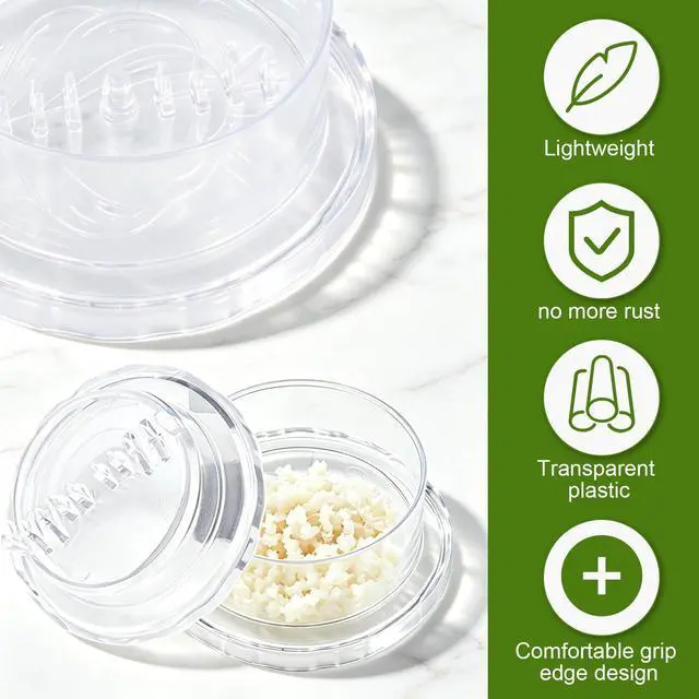 Alt view image 5 of 7 - 2PCS Clear Manual Garlic Twister