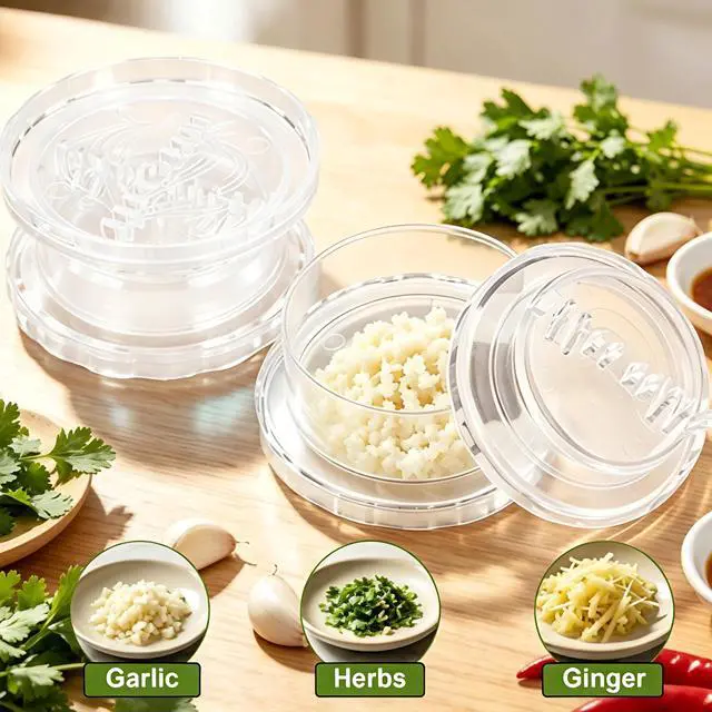 Alt view image 7 of 7 - 2PCS Clear Manual Garlic Twister