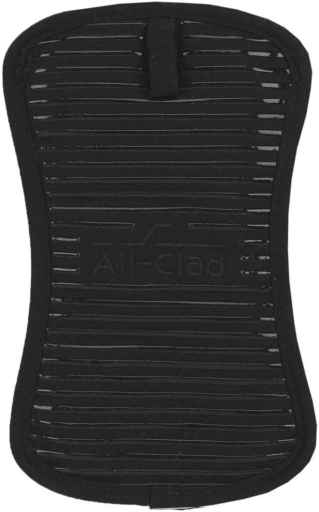 Alt view image 2 of 7 - Premium Pot Holder & Hot Pad: Heat Resistant to 500 Degrees - 100% Cotton, 10"x6.25" Hot Pad for Kitchen and Barbeque, (1-Pack), Black