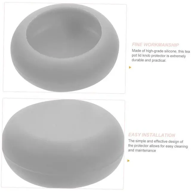 Alt view image 3 of 7 - Tea Kettle Lid Knob Protector Scald Cover Silicone Tea Pot Lid Handle Protector Home Supply