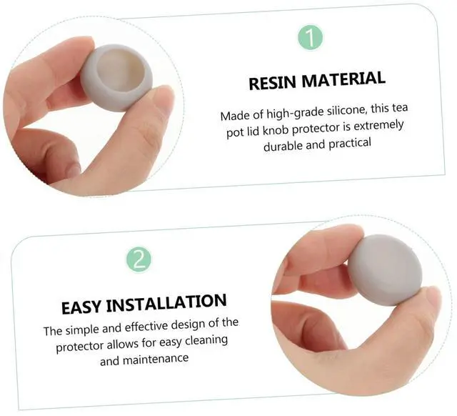 Alt view image 7 of 7 - Tea Kettle Lid Knob Protector Scald Cover Silicone Tea Pot Lid Handle Protector Home Supply