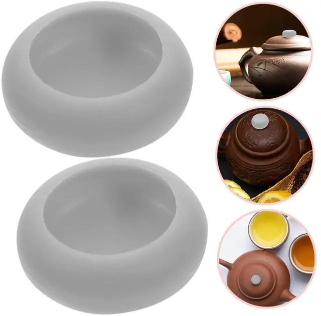 Alt view image 6 of 7 - Tea Kettle Lid Knob Protector Scald Cover Silicone Tea Pot Lid Handle Protector Home Supply