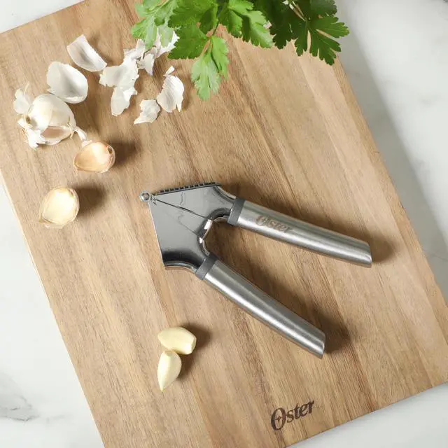 Alt view image 2 of 6 - Chadswyck 7.7 Garlic Press, Stainless Steel Garlic Mincer & Crusher, Easy Squeeze, Dishwasher Safe