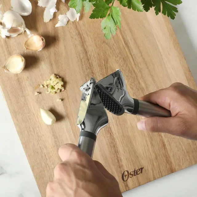 Alt view image 4 of 6 - Chadswyck 7.7 Garlic Press, Stainless Steel Garlic Mincer & Crusher, Easy Squeeze, Dishwasher Safe