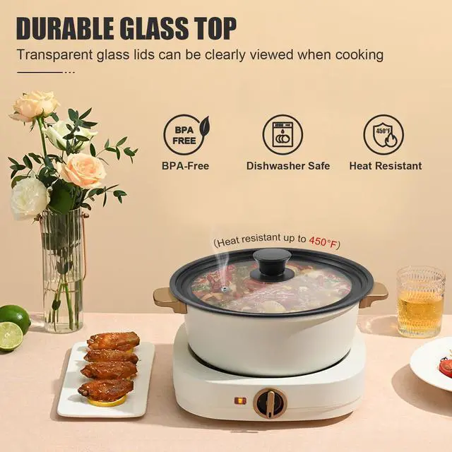 Alt view image 6 of 7 - Universal Lid for Pots Pans and Skillets, Pan Cover Fit 9", 9.5",10" Diameter Cookware, Silicone Replacement Lids with Tempered Glass for Frying Pans, Cast Iron