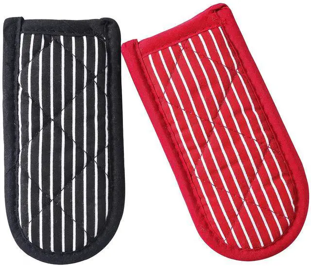 Main image of Cast Iron Skillet Handle Covers,Pot Handle Covers Heat Resistant,Pot Holders for Kitchen Heat Resistant,Machine Washable Handle Mitts 2 PCS(Striped)