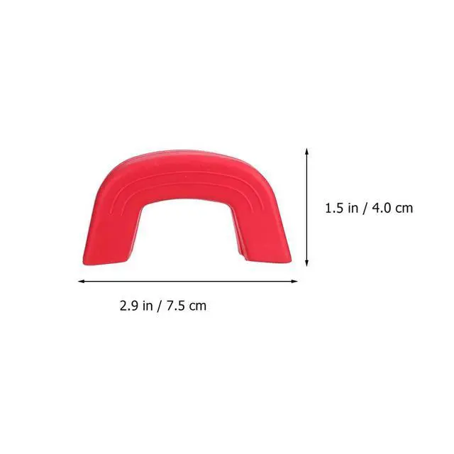 Alt view image 5 of 7 - Silicone Pot Handle Holder Heat Resistant Non-Slip Pot Handle Sleeve Cover Protector for Kitchen Cookware Pans and Soup Pots 2.95X1.65X0.66 Inch 1 Pair