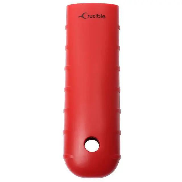 Alt view image 2 of 7 - Silicone Hot Handle Holder, Potholder (Extra Thick Red) for Cast Iron Skillets, Pans, Frying Pans & Griddles, Metal and Aluminum Cookware Handles - Sleeve Grip, Handle Cover
