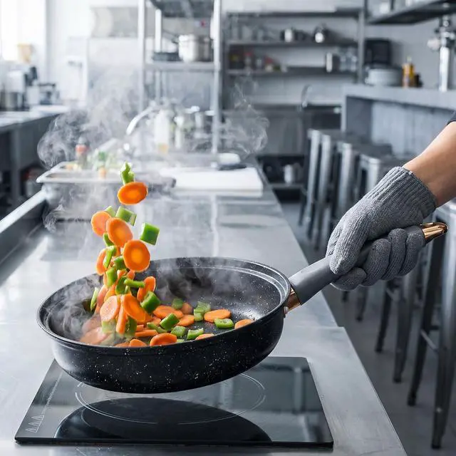 Alt view image 7 of 7 - 2 PCS Silicone Pan Handle Sleeve, Heat-Resistant & Non-Slip Cast Iron Pan Handle Covers for Pots and Pans, Easy to Install and Clean, for Cast Iron Skillet, Frying Pans Kitchen Protection (Grey, M)