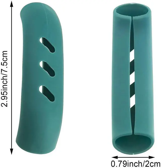 Alt view image 2 of 7 - Silicone Pot Handle Covers, Heat Resistant, Non-Slip, for Cast Iron Skillet, Frying Pan, Metal Pan