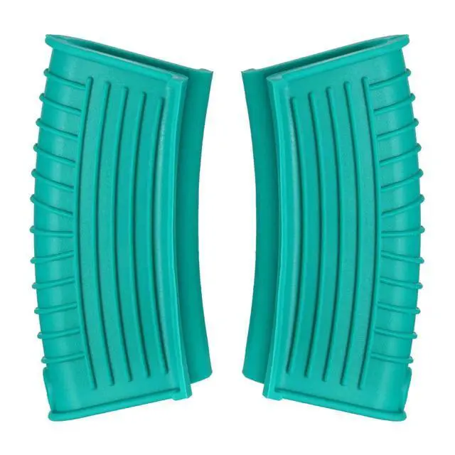 Alt view image 3 of 7 - 4 Pieces Silicone Hot Tool Holder Heat Resistant Potholder Cookware Handle Non Slip Rubber Pot Holders Handles Grip Covers for Cast Iron Skillet Silicone Cooking Kitchen Suits (Green)