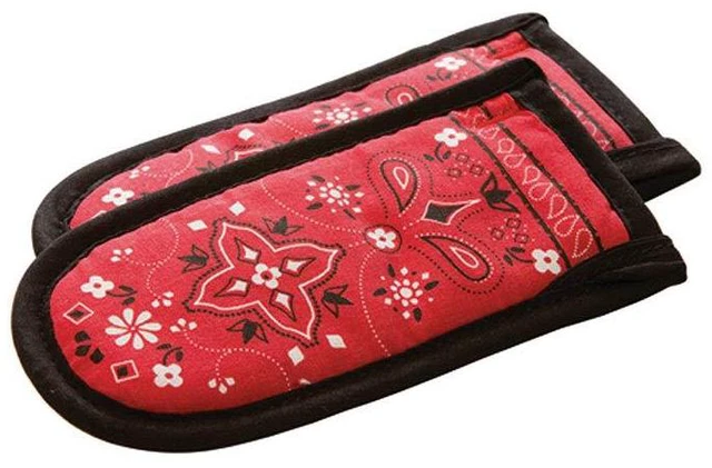 Alt view image 3 of 4 - Fabric Hot Handle Holder (Pack of 2) - Machine Washable Hot Handle Holder Designed for Traditional Lodge Cast Iron Products - Reusable Heat Protection Up to 350° - Bandana