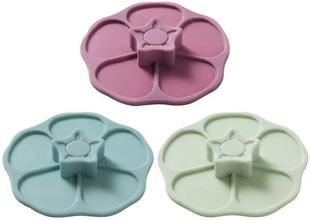 Main image of Petal Silicone Cup Covers (Set of 3), Multicolored Silicone,drink covers