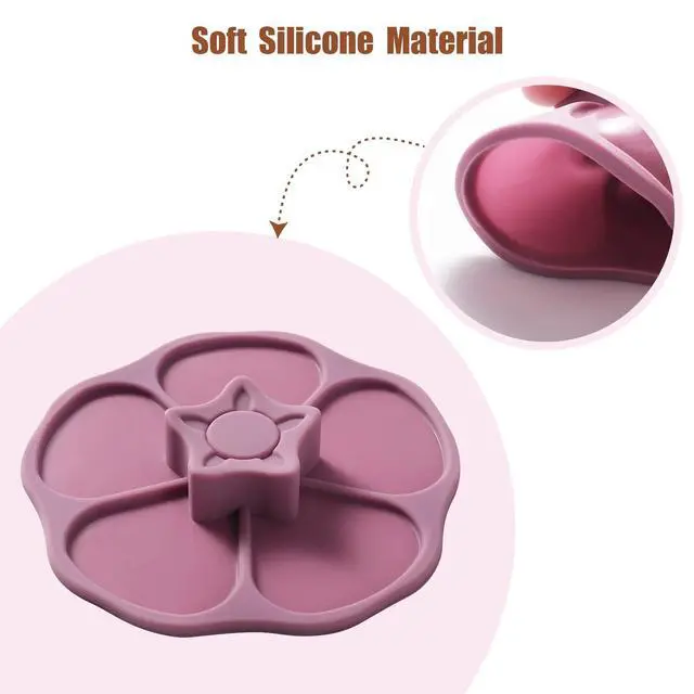 Alt view image 3 of 7 - Petal Silicone Cup Covers (Set of 3), Multicolored Silicone,drink covers