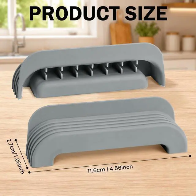 Alt view image 2 of 7 - 2Pcs Silicone Handle Cover Accessories for Ninja Crispi, Anti-Slip Grip Holder Sleeve for Ninja Crispi Air Fryer Accessories, Home Kitchen Dining Party Baking, Fits 2.5/4/6 QT Glass Container