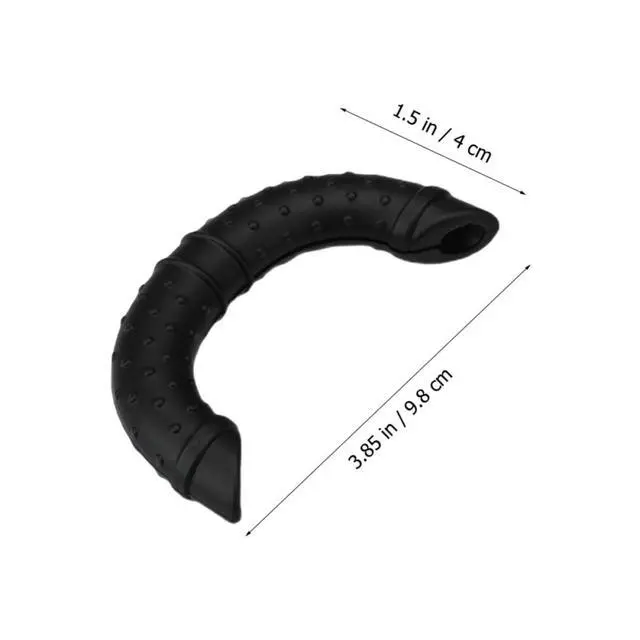 Alt view image 2 of 7 - Wok Handle Cover Heat Resistant Silicone Pan Handle Holder Non-Slip Pot Assist Sleeve for Cast Iron Skillet Cooking Safety