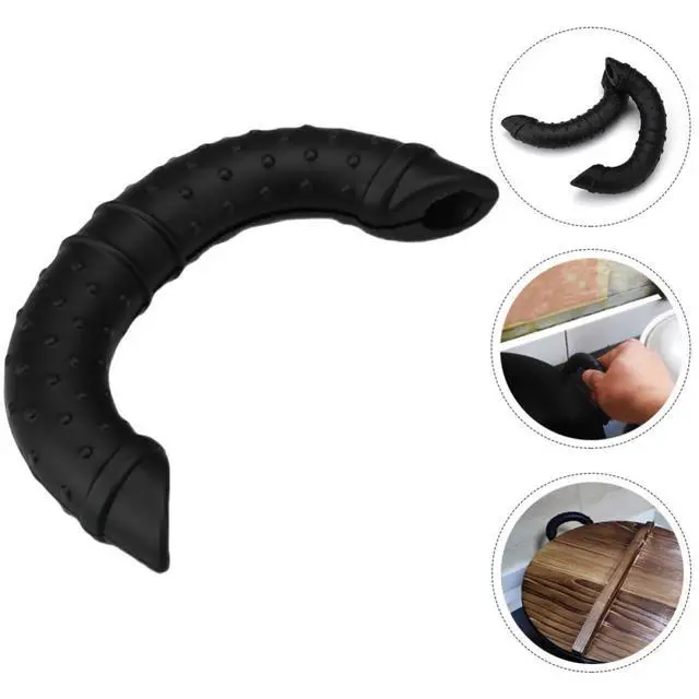 Alt view image 5 of 7 - Wok Handle Cover Heat Resistant Silicone Pan Handle Holder Non-Slip Pot Assist Sleeve for Cast Iron Skillet Cooking Safety