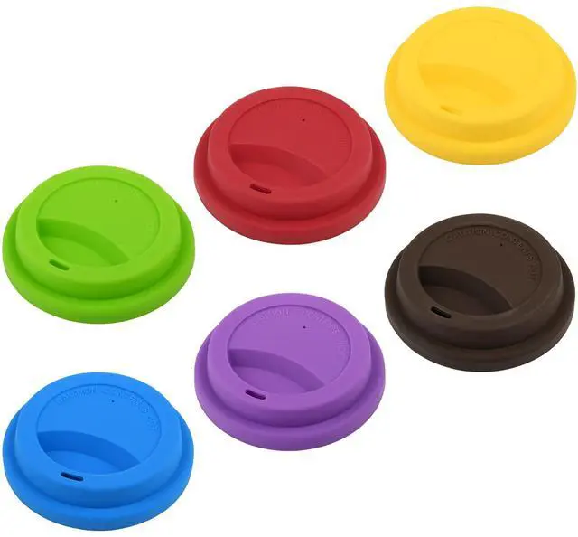 Main image of Anti-Dust Spill Proof Soft Silicone Replacement Coffee Mug Lids Cover, Cup Lid Cover